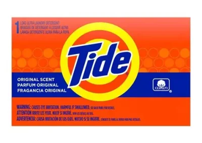 Tide: Single-load box of Tide laundry detergent