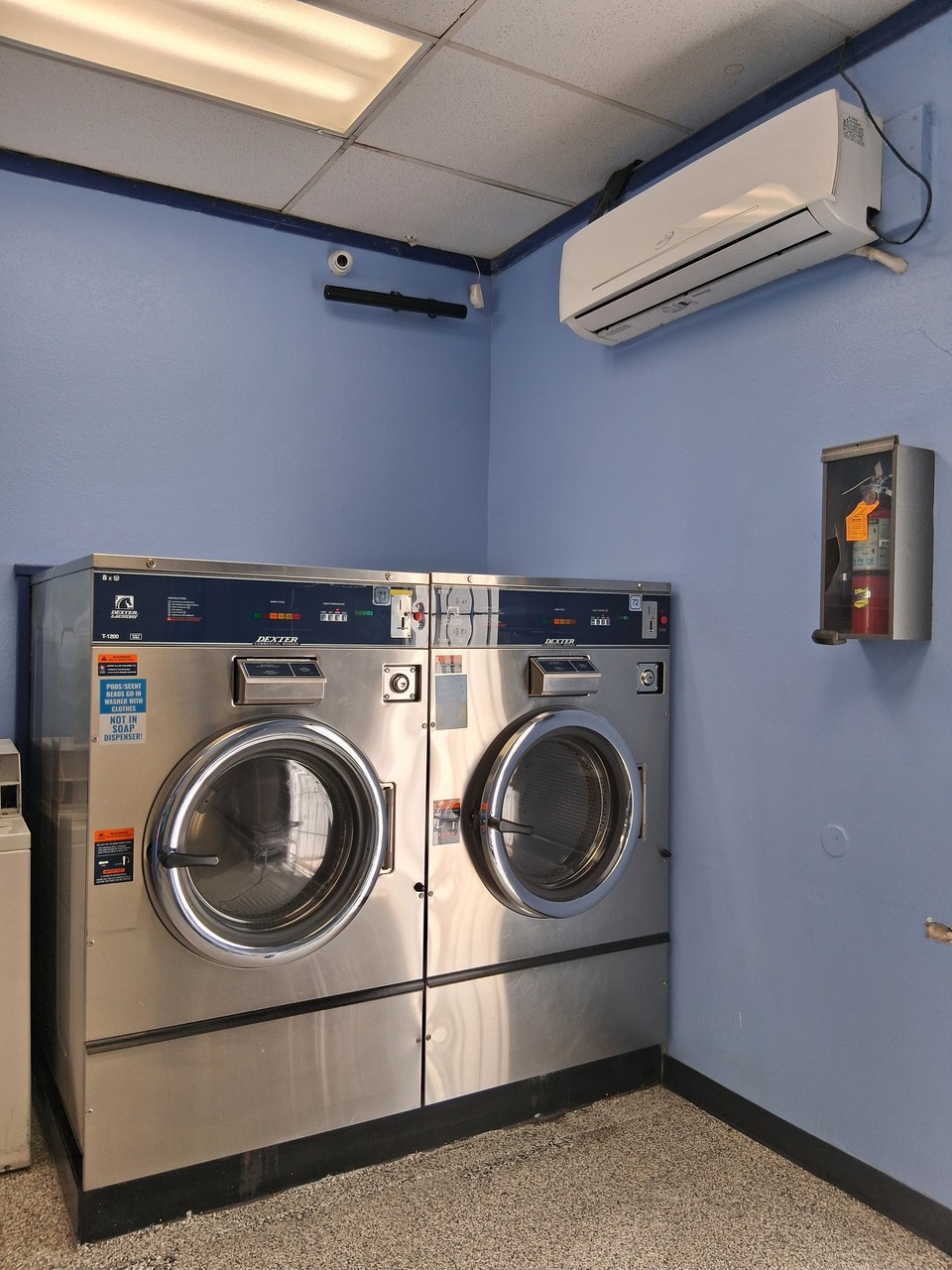 Two mega washers for bulky loads at a clean, well-maintained laundromat in Hemet, CA Two mega washers for bulky loads at a clean, well-maintained laundromat in Hemet, CA
