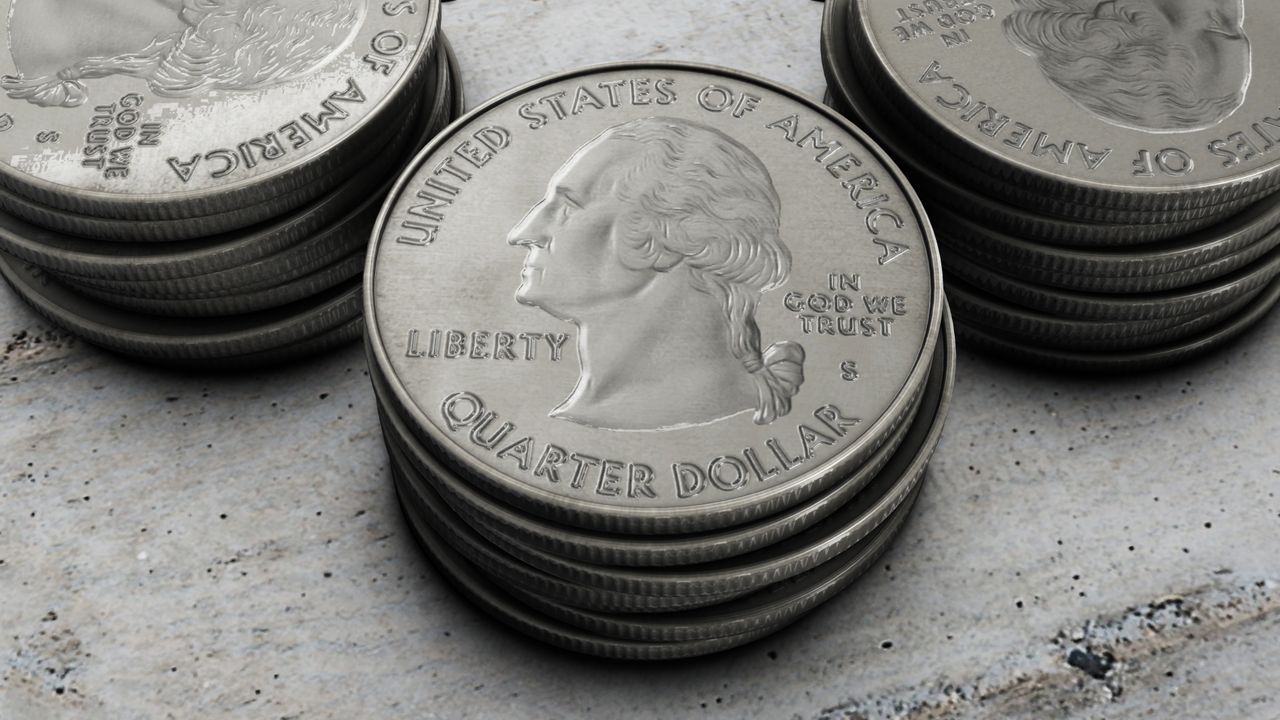 Close up of three stacks of quarters (Image by: crazy motions) Close up of three stacks of quarters (Image by: crazy motions)